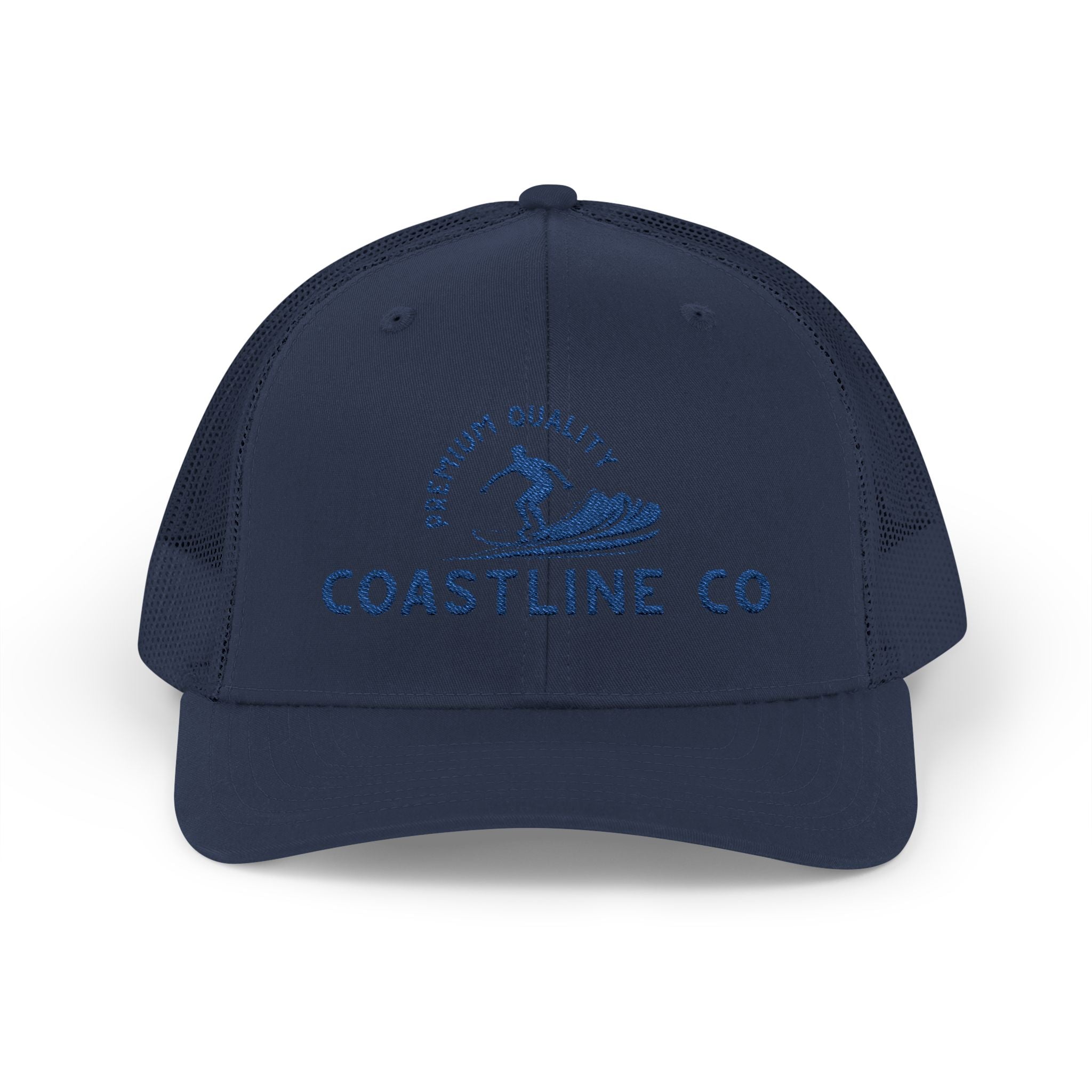Coastline Co. Wave Trucker Cap – Premium Surf Logo Snapback