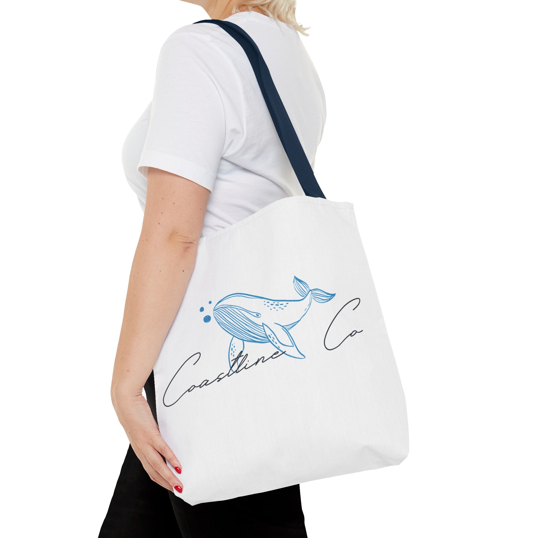Tote Bag — Coastal Whale Illustration Tote (Coastline Co.)