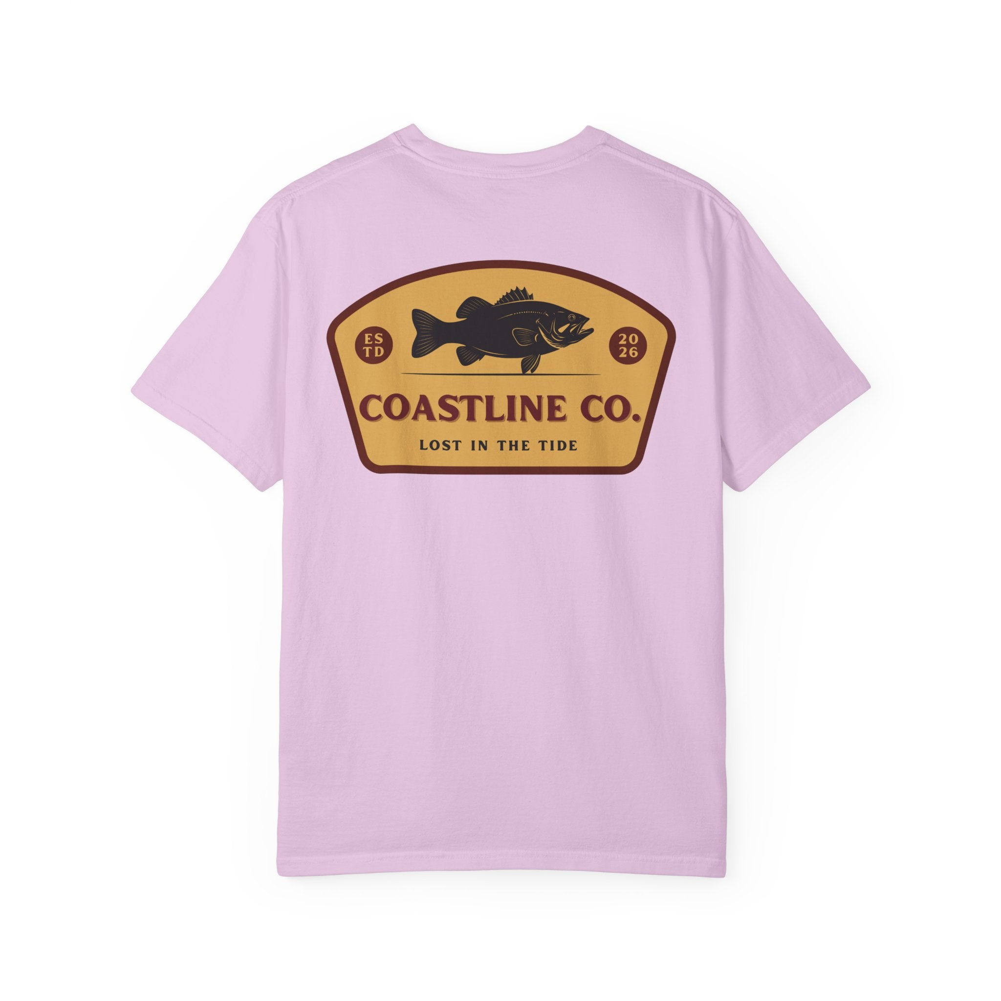 Coastline Co. Bass Patch Tee — "Lost in the Tide" Graphic T-Shirt