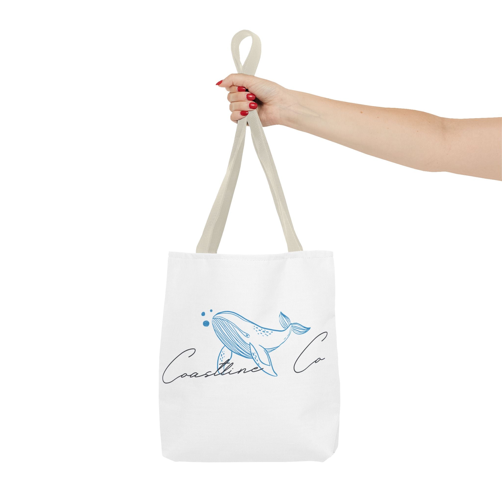 Tote Bag — Coastal Whale Illustration Tote (Coastline Co.)