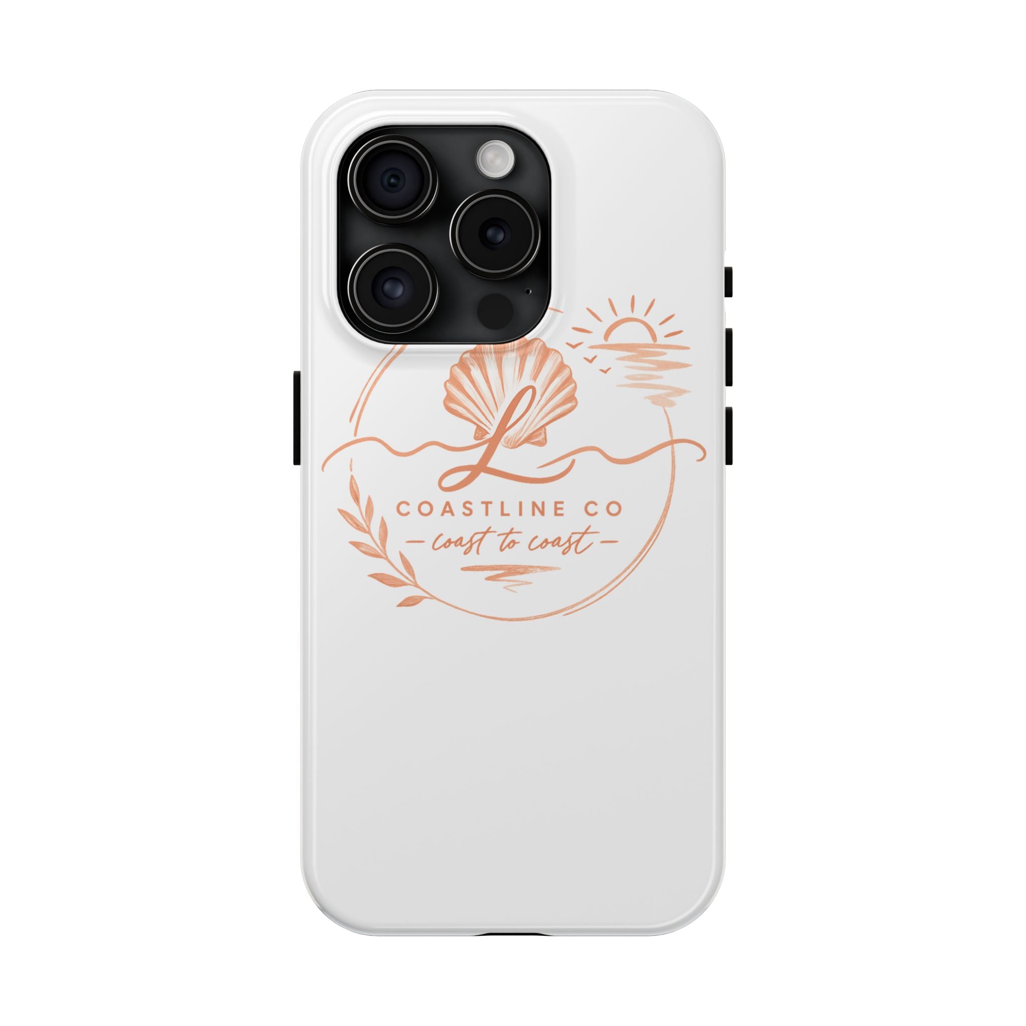 Coastline Co Shell Graphic Tough Phone Case — Coastal Beach Protective Cover