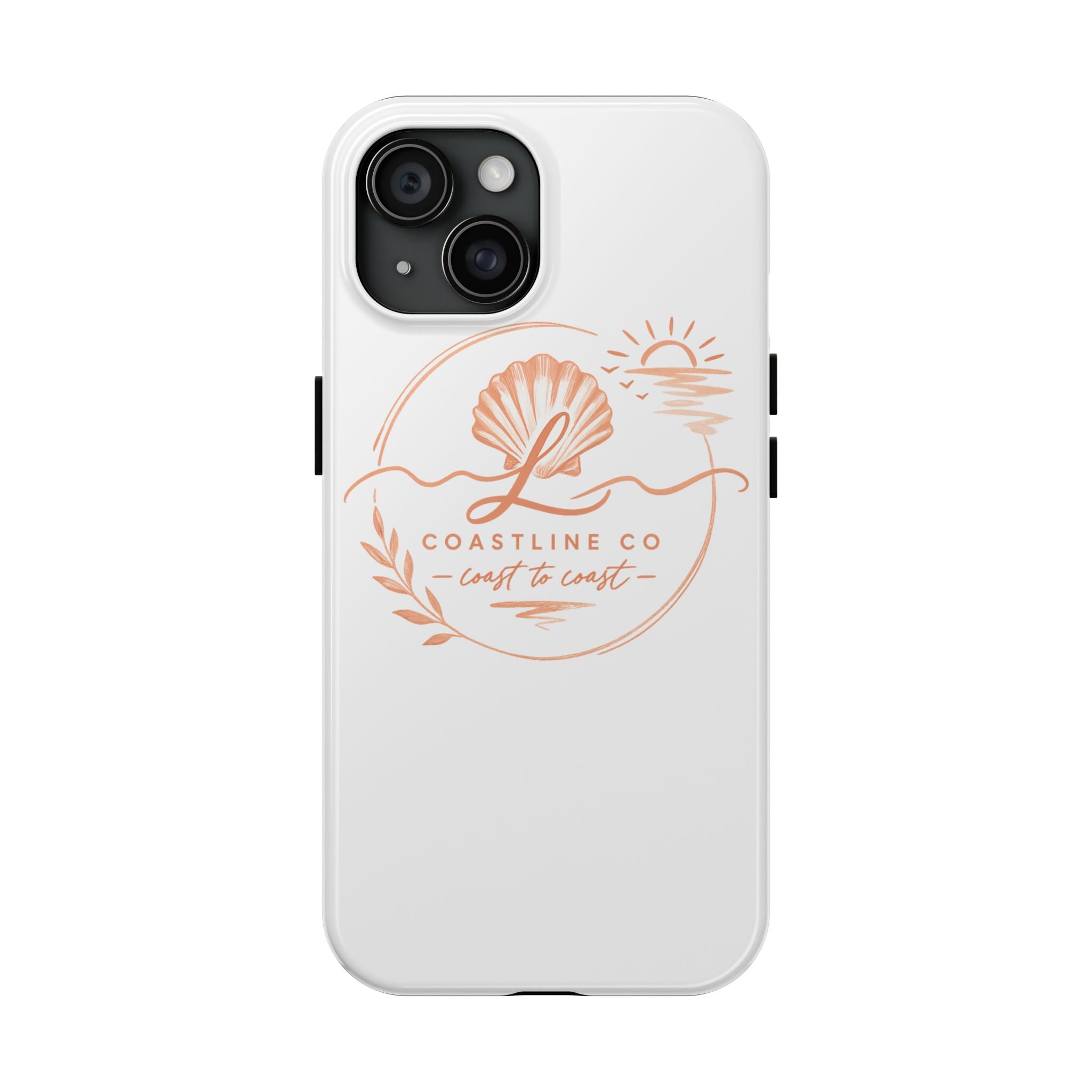 Coastline Co Shell Graphic Tough Phone Case — Coastal Beach Protective Cover