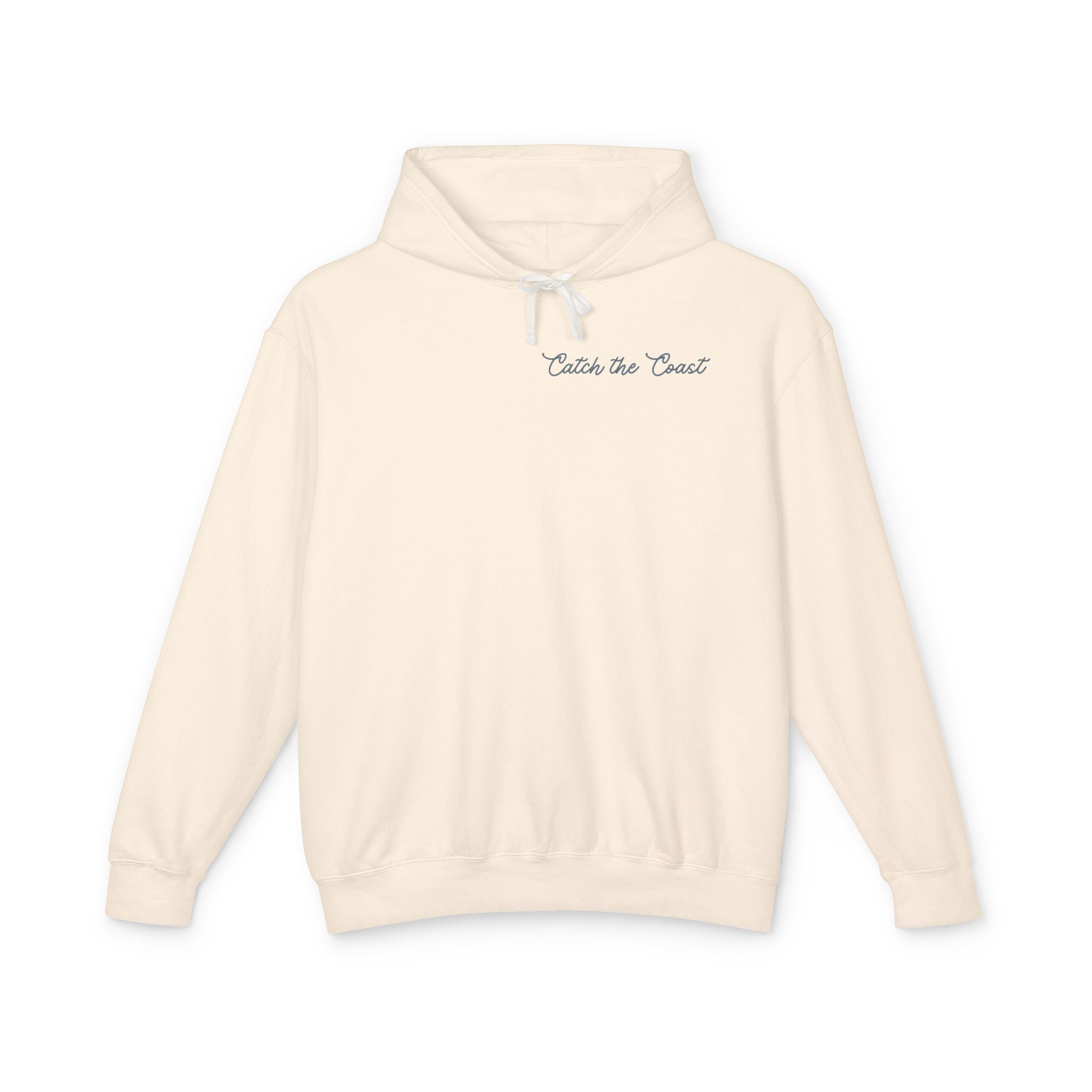 Catch the Coast Hoodie — Coastal Crab Graphic Lightweight Hooded Sweatshirt