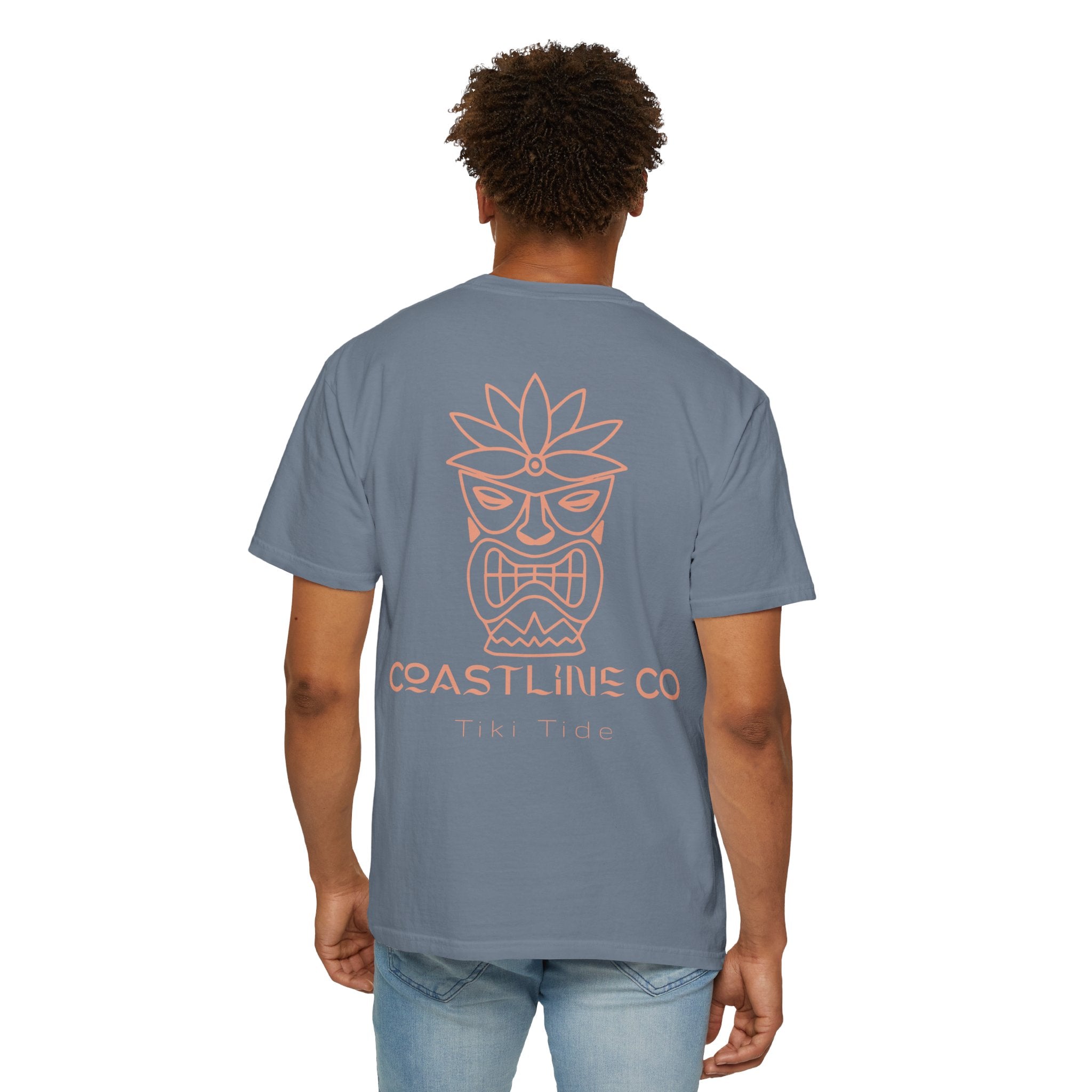 T-Shirt — Coastline Co Tiki Logo Tee (Back Graphic)