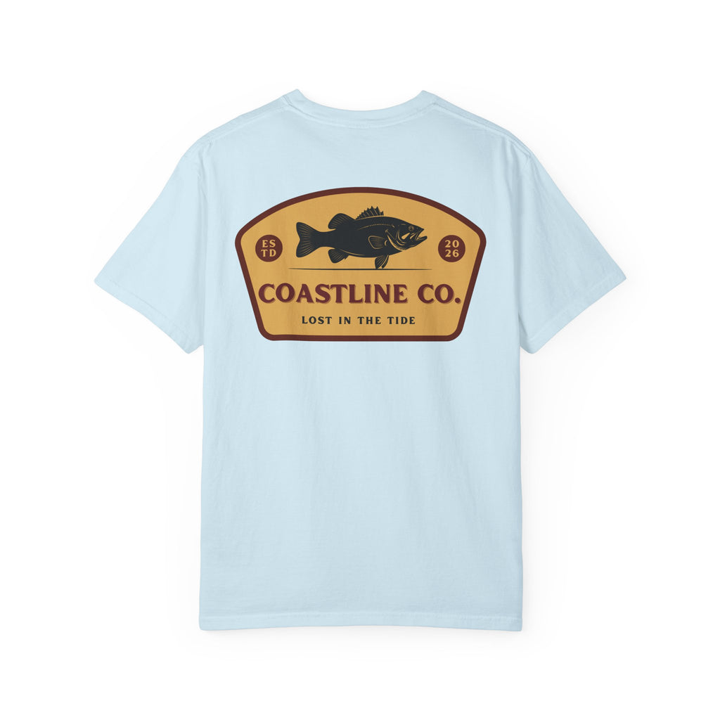 Coastline Co. Bass Patch Tee — "Lost in the Tide" Graphic T-Shirt