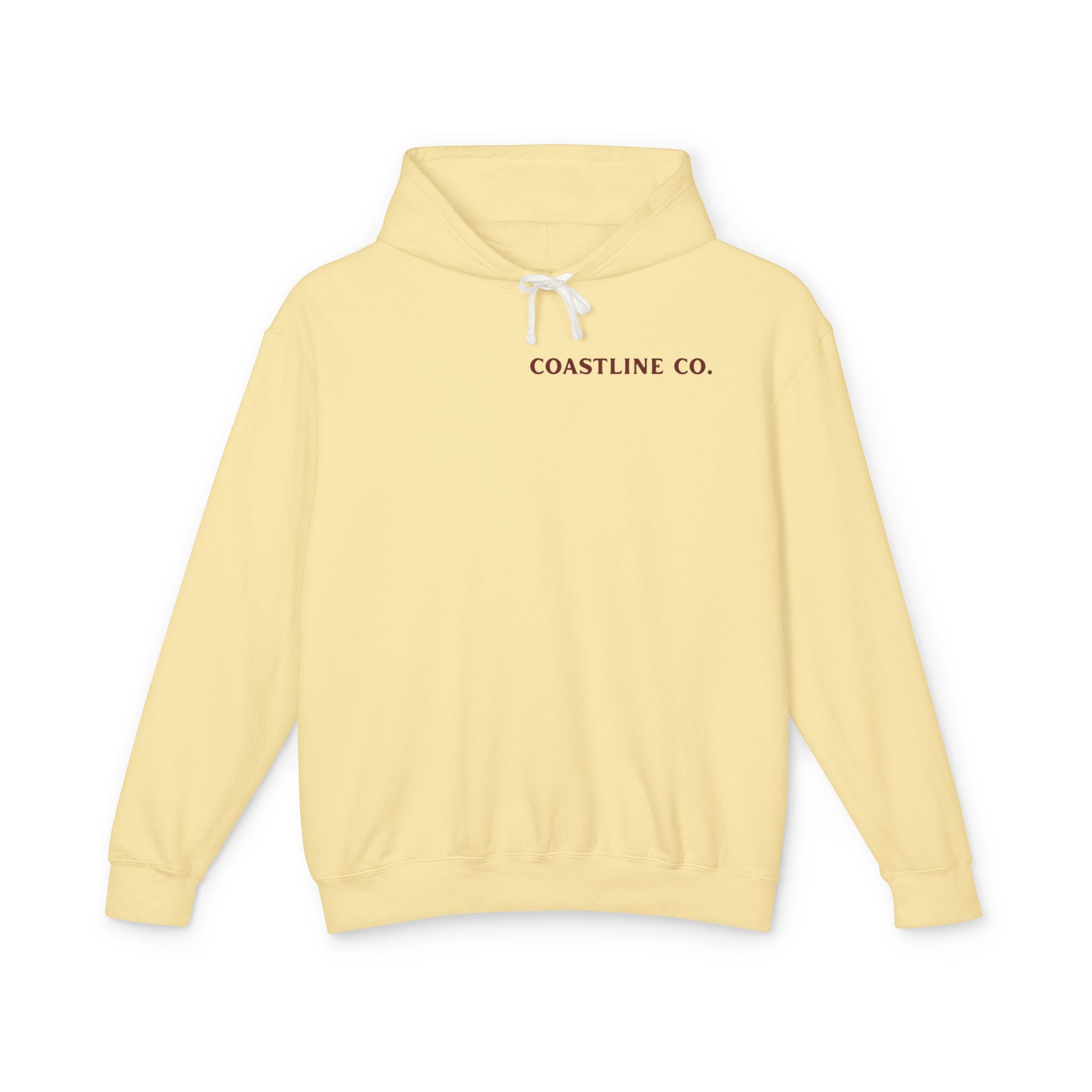 Coastline Co. Fish Logo Hoodie — Lightweight Coastal Pullover