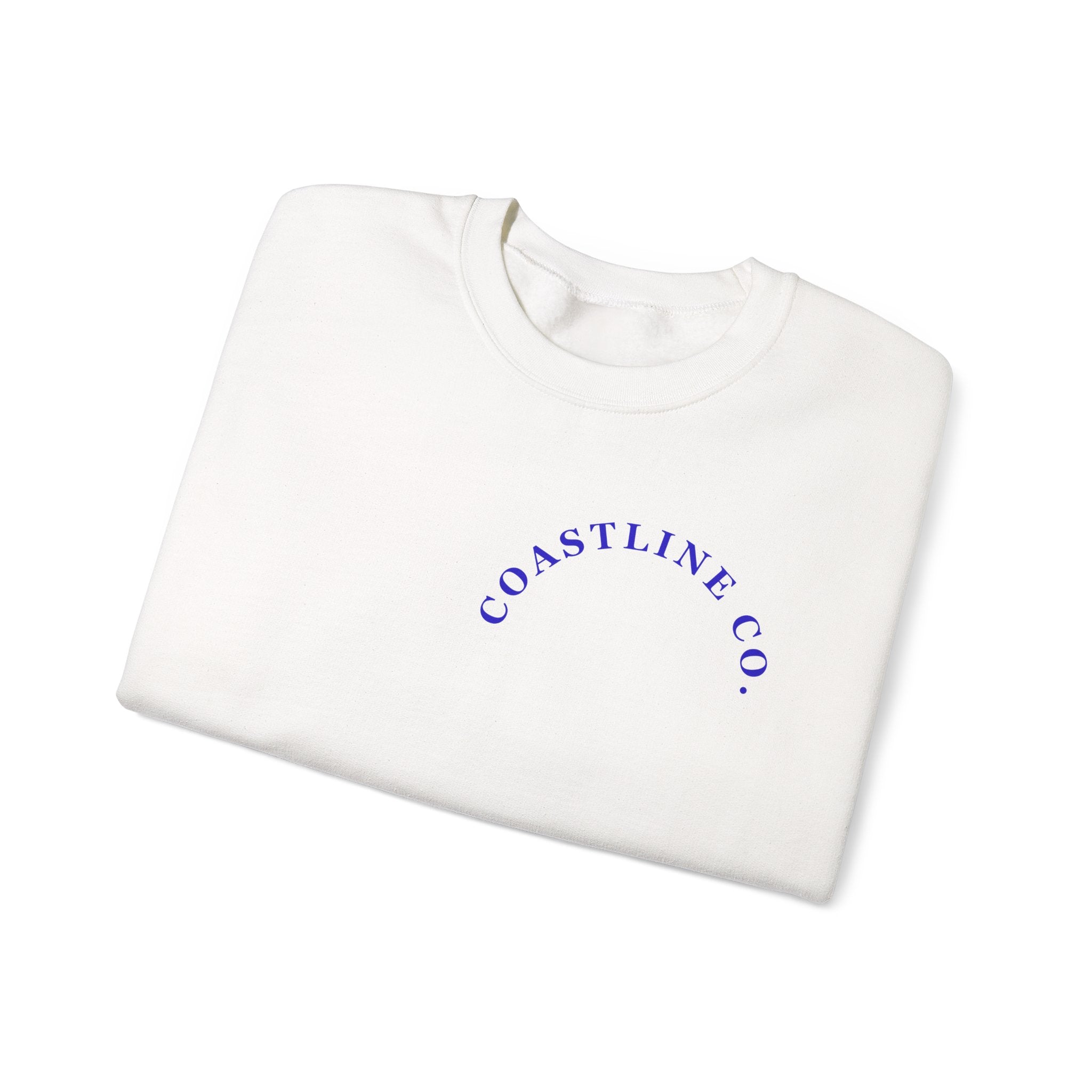 Coastline Co. Surf Crewneck Sweatshirt — 'Ride the Tide' Beach Pullover