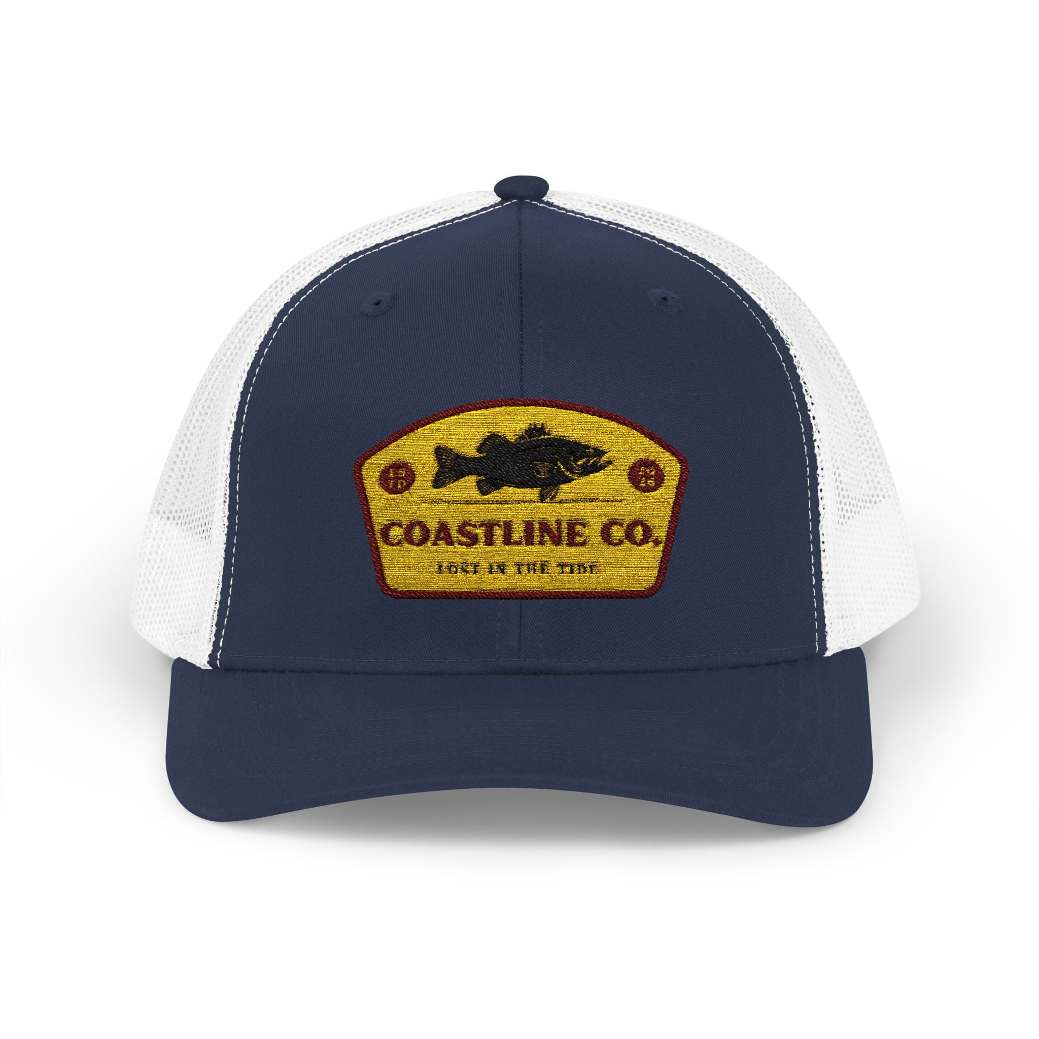 Coastline Co. Fish Patch Trucker Cap — Vintage Fishing Snapback