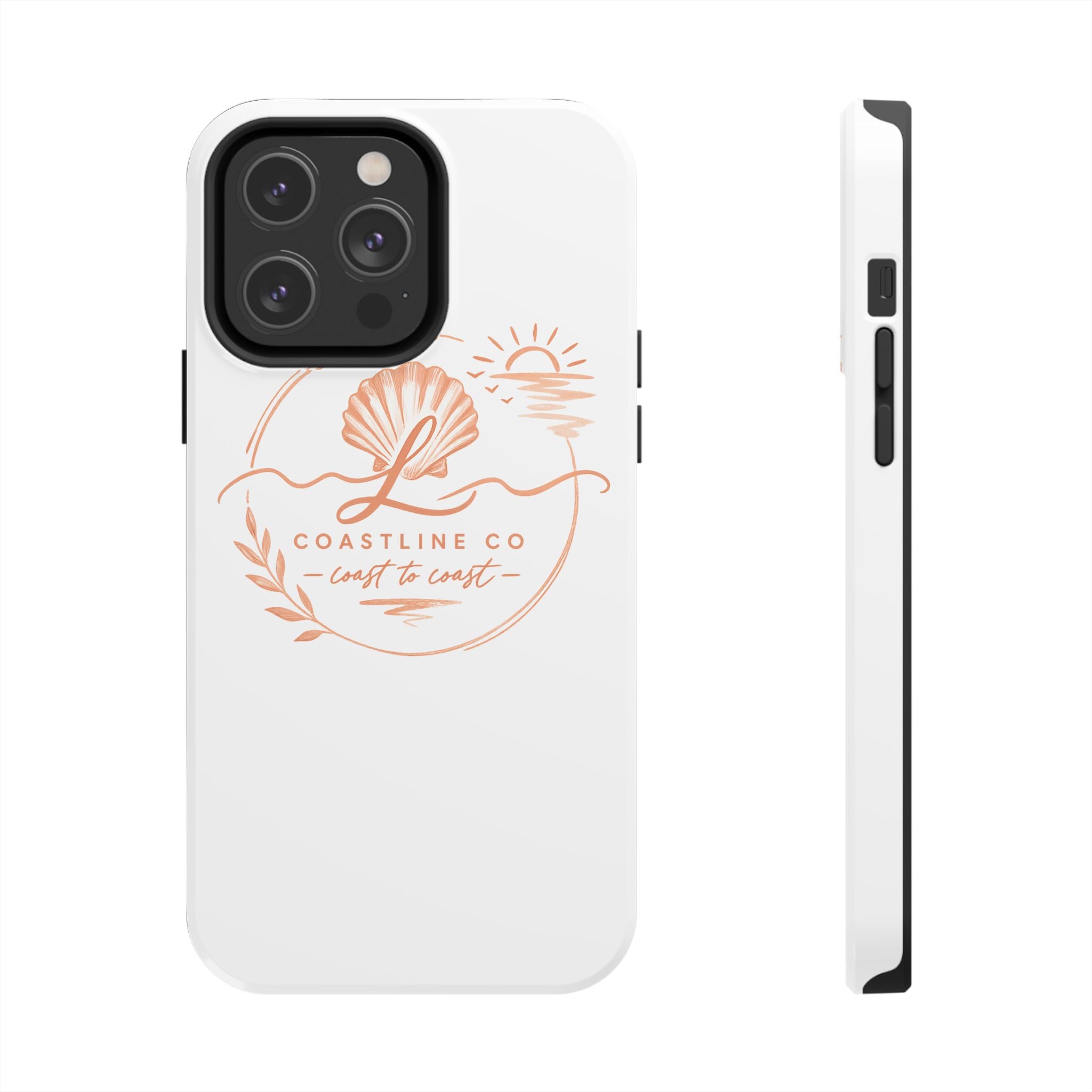 Coastline Co Shell Graphic Tough Phone Case — Coastal Beach Protective Cover