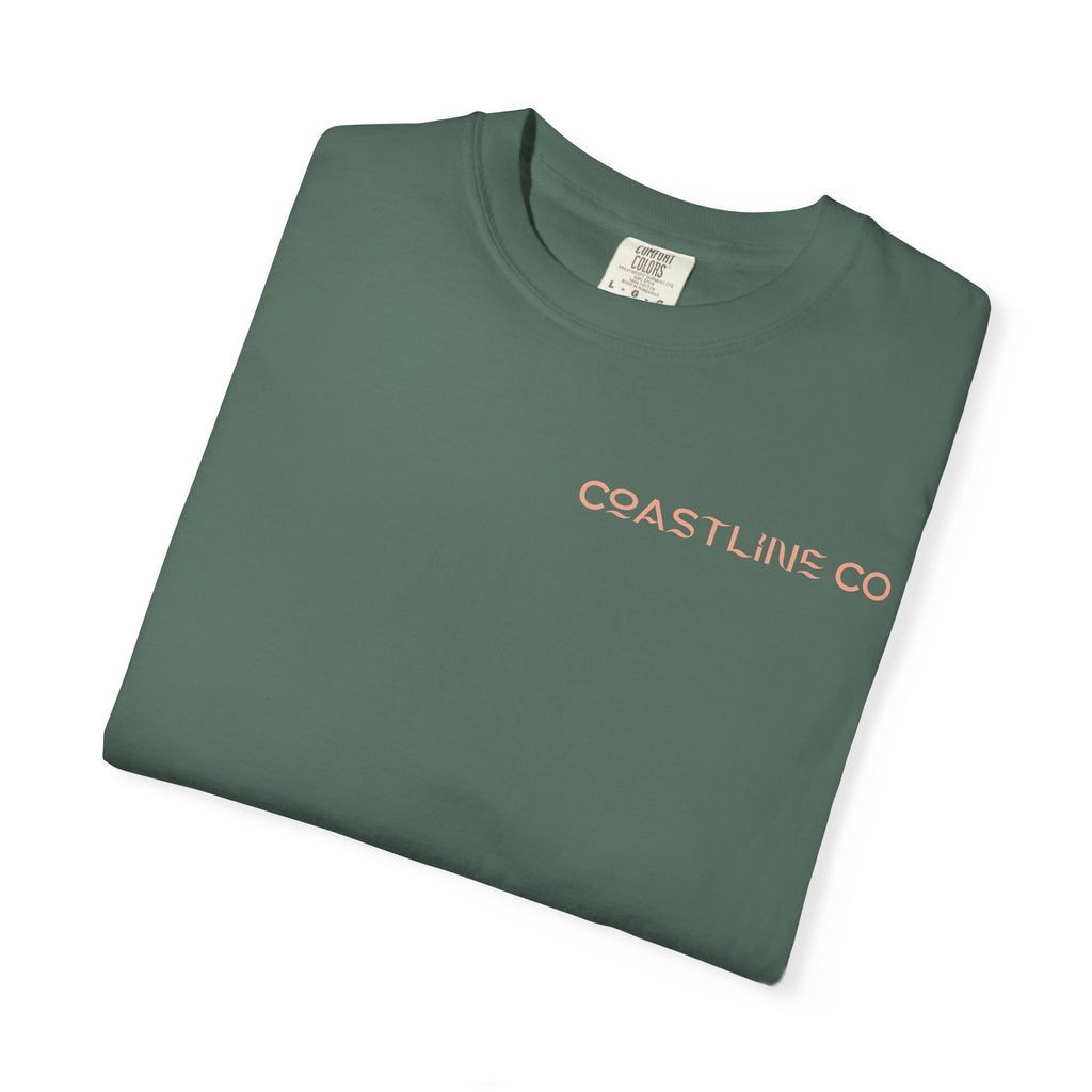 T-Shirt — Coastline Co Tiki Logo Tee (Back Graphic)