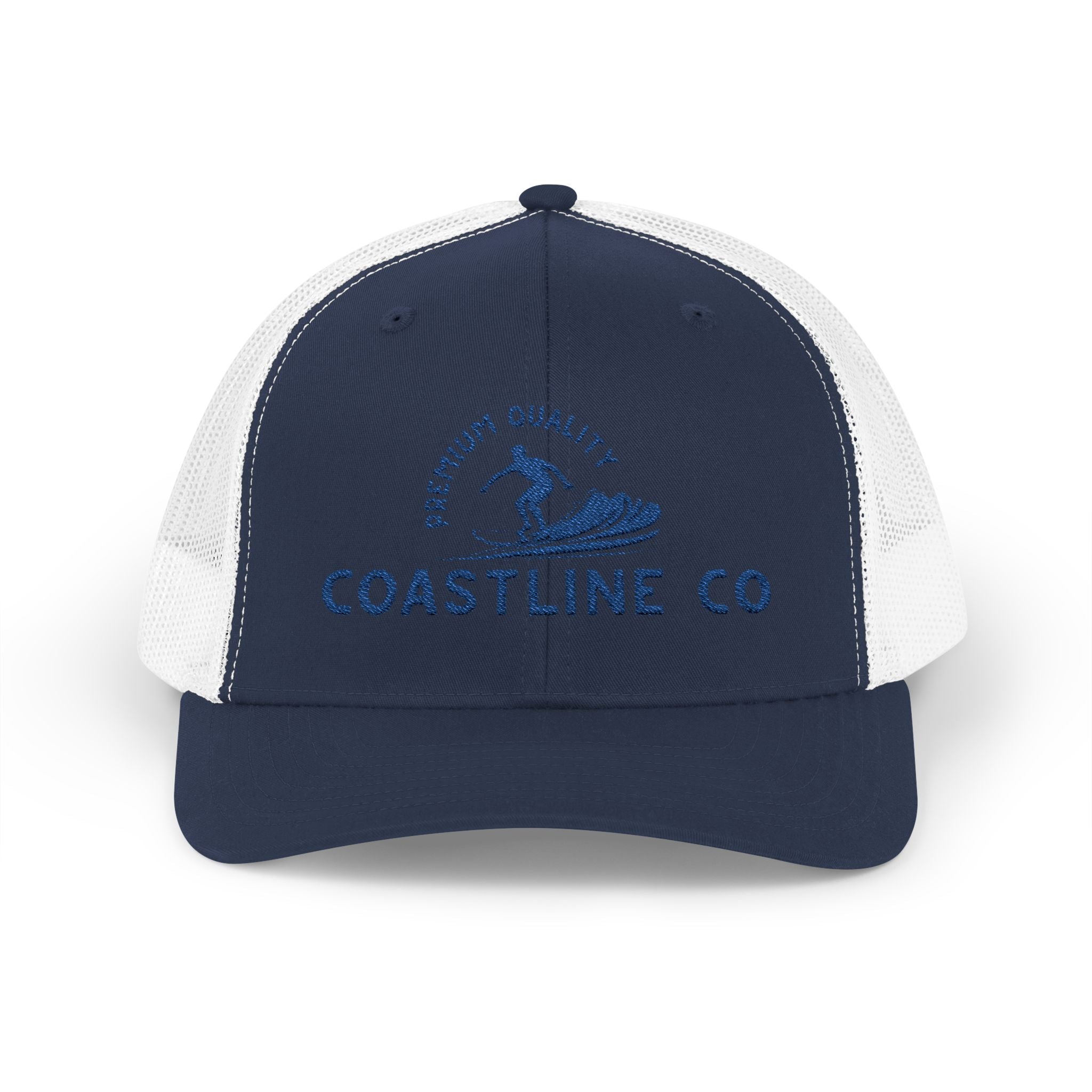Coastline Co. Wave Trucker Cap – Premium Surf Logo Snapback