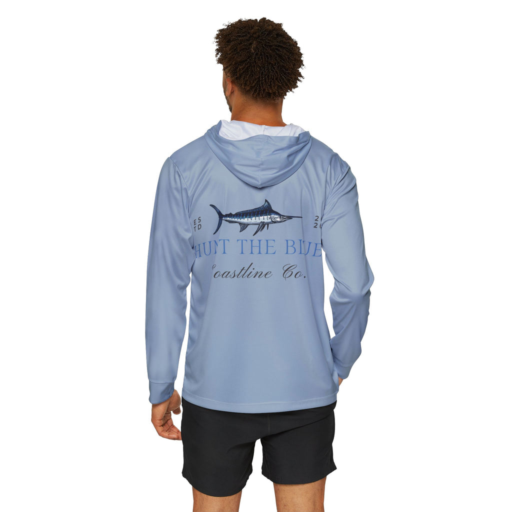 Hunt The Blue Marlin Hoodie - Coastal Fishing Warmup Pullover