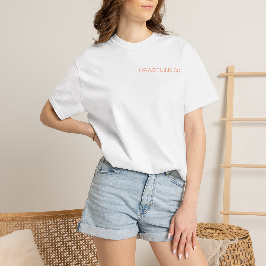 T-Shirt — Coastline Co Tiki Logo Tee (Back Graphic)
