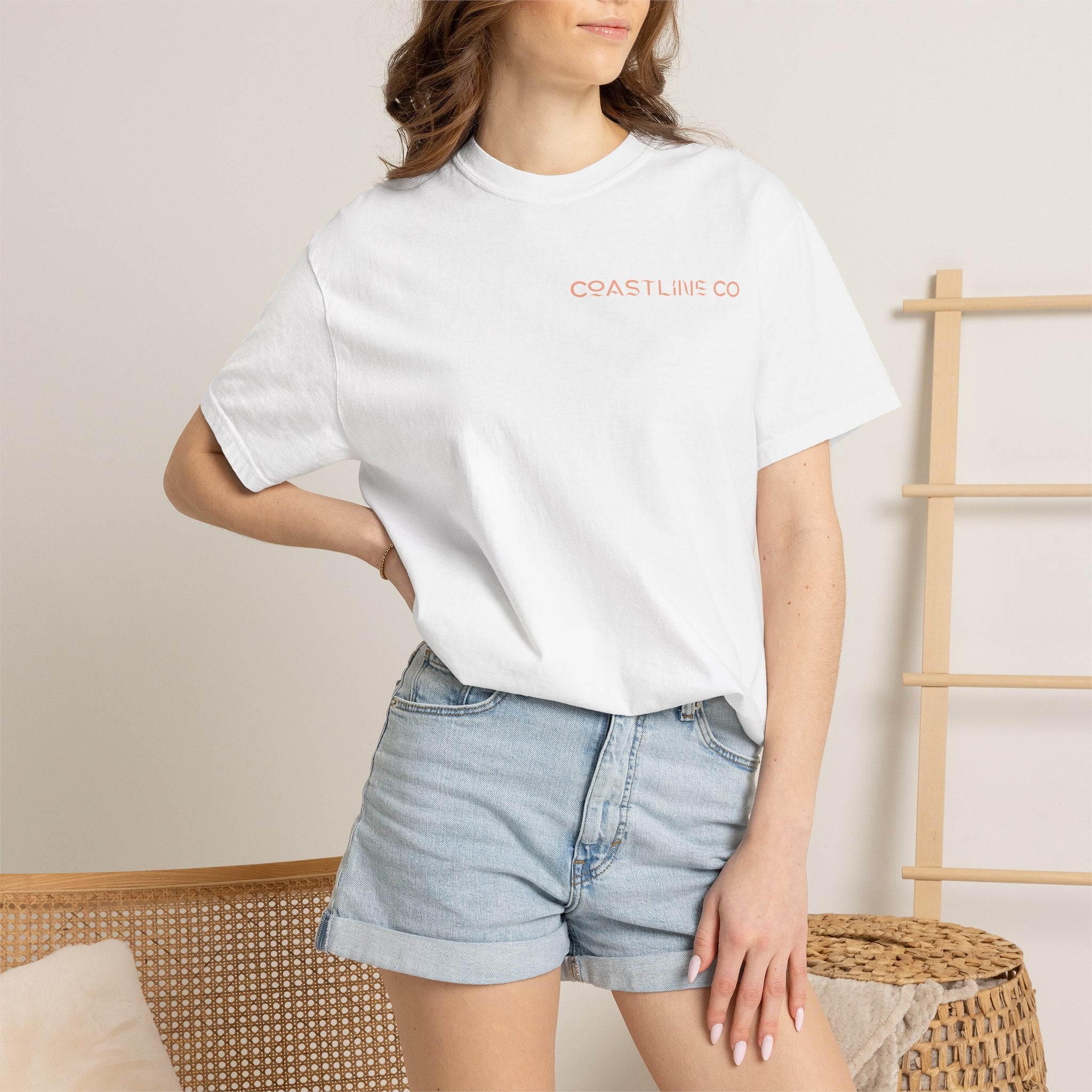 T-Shirt — Coastline Co Tiki Logo Tee (Back Graphic)
