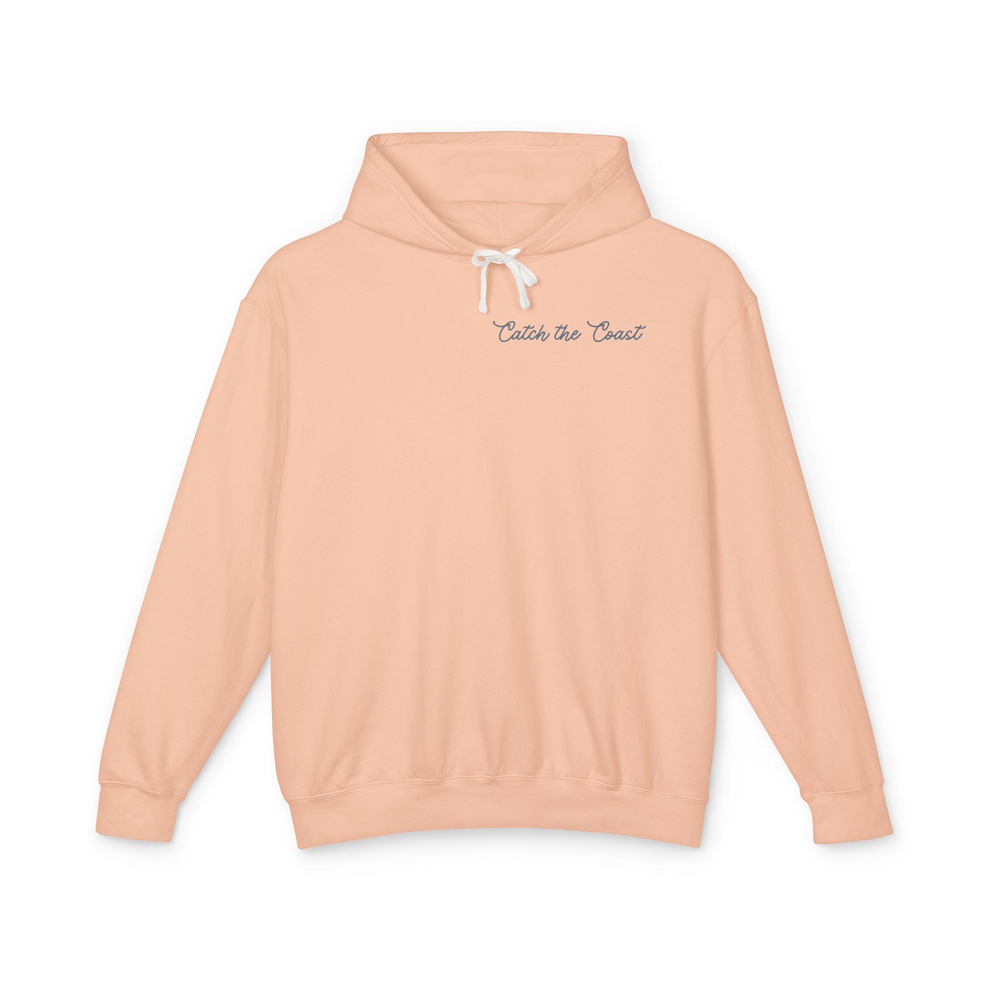 Catch the Coast Hoodie — Coastal Crab Graphic Lightweight Hooded Sweatshirt