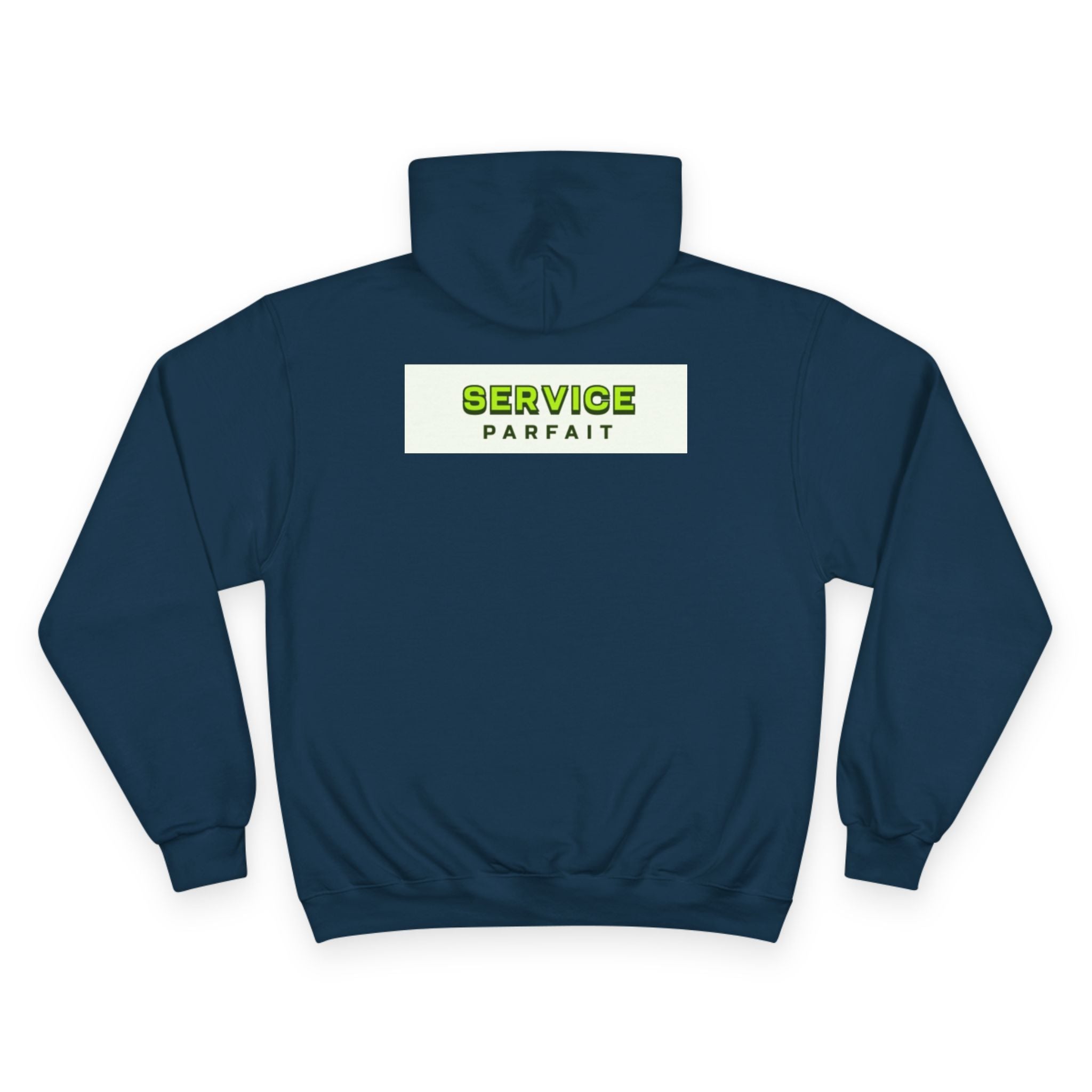 Champion Hoodie — 'Service Parfait' Logo Pullover