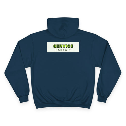 Champion Hoodie — 'Service Parfait' Logo Pullover
