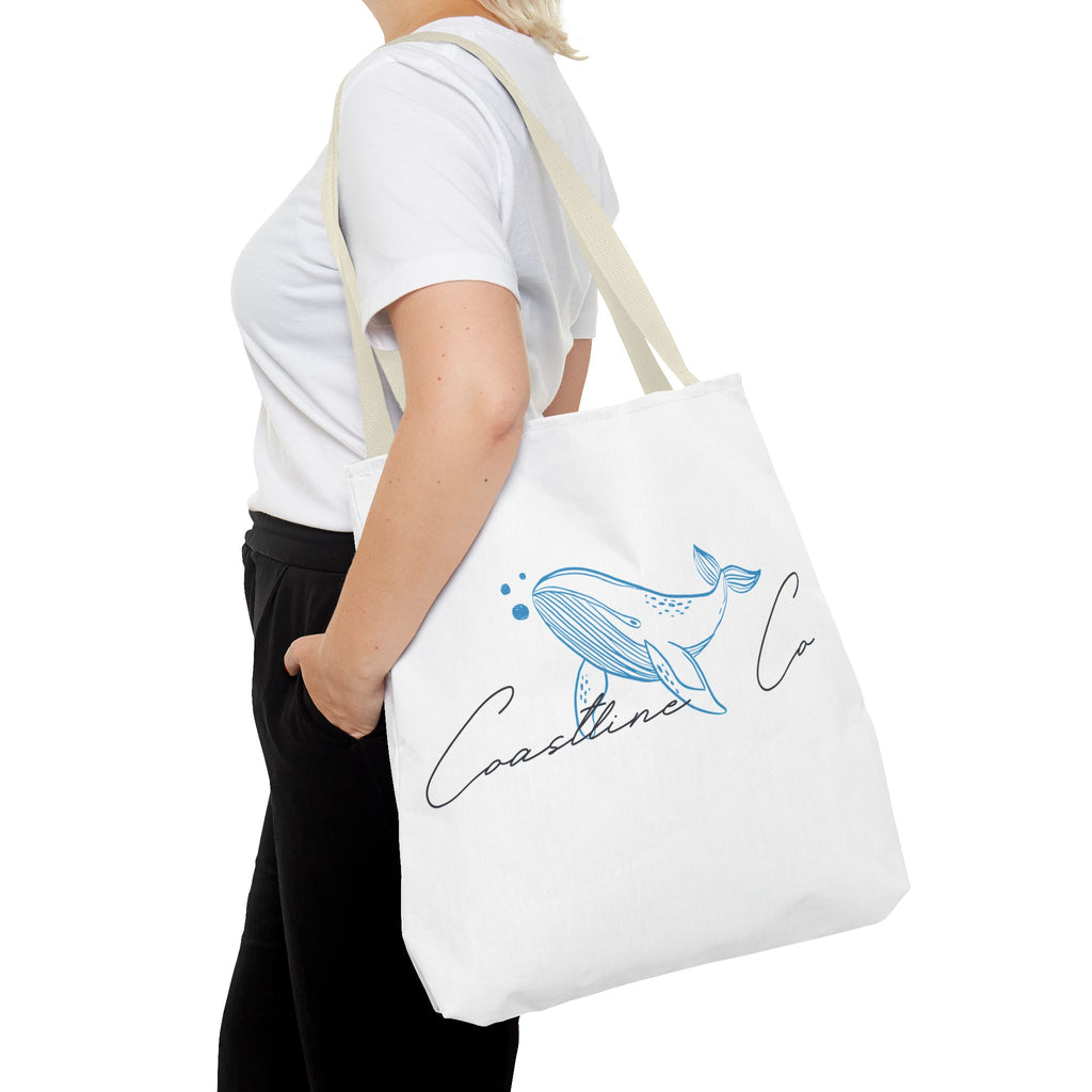 Tote Bag — Coastal Whale Illustration Tote (Coastline Co.)