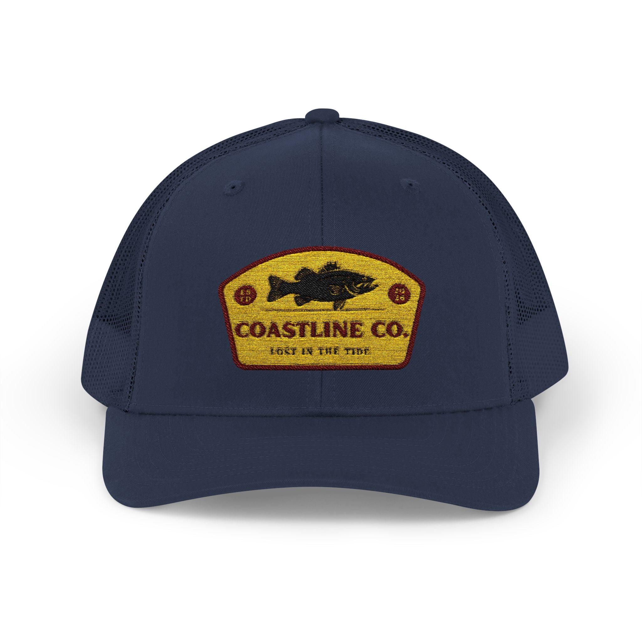 Coastline Co. Fish Patch Trucker Cap — Vintage Fishing Snapback