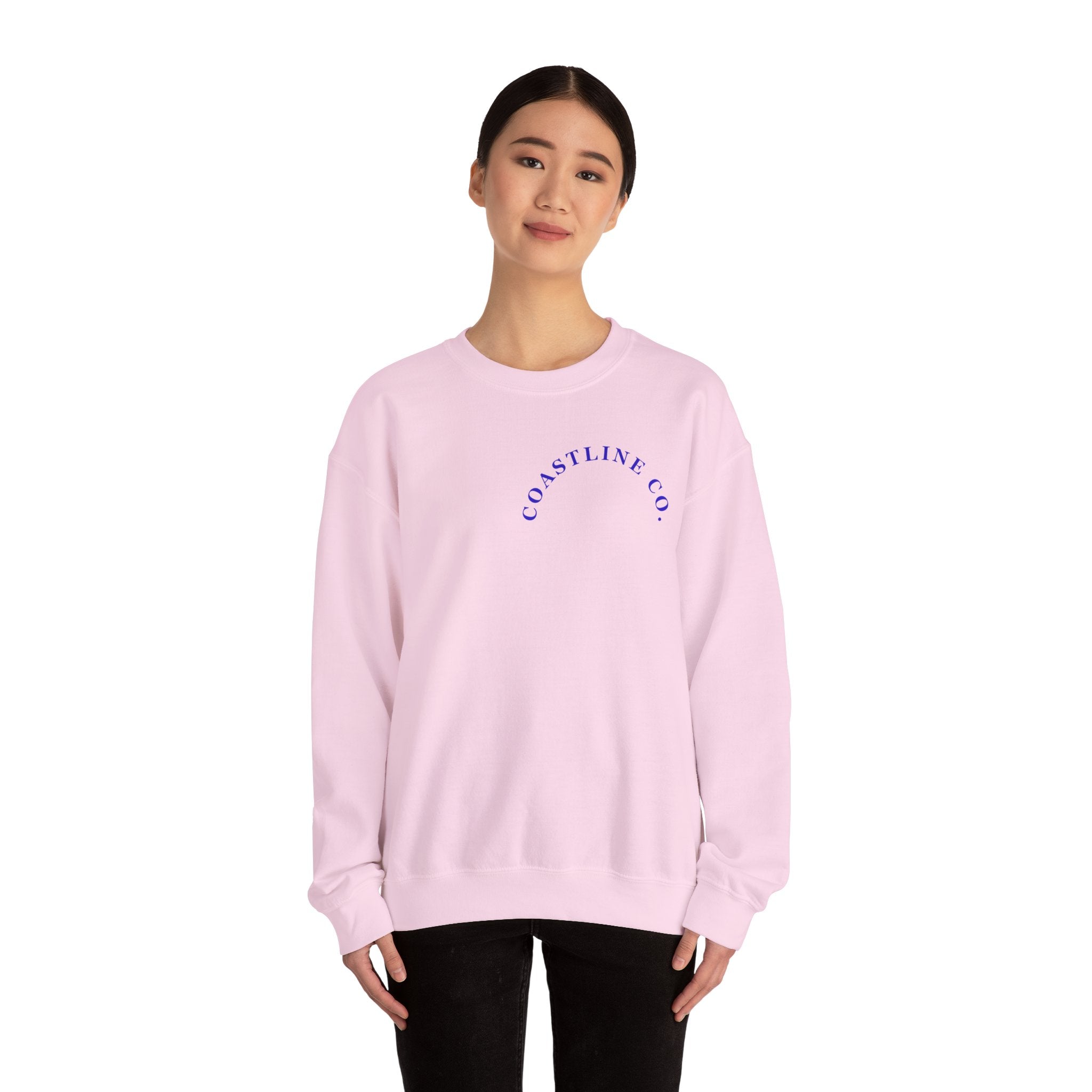 Coastline Co. Surf Crewneck Sweatshirt — 'Ride the Tide' Beach Pullover