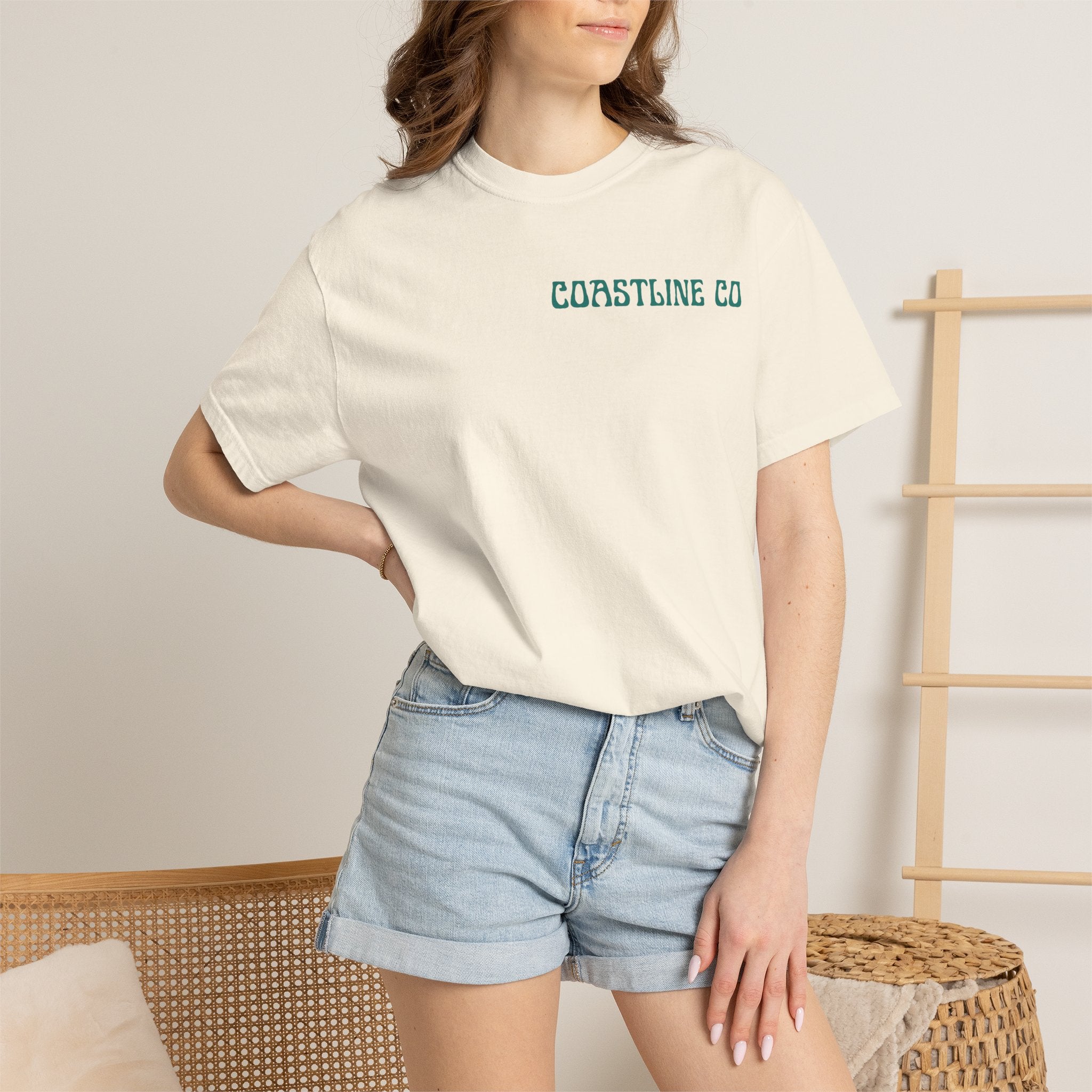Coastline Co Surf Van T-Shirt — Retro Beach Graphic Tee