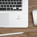 Coastline Co. Surfboard Die-Cut Sticker — Beachy Surf Logo Sticker
