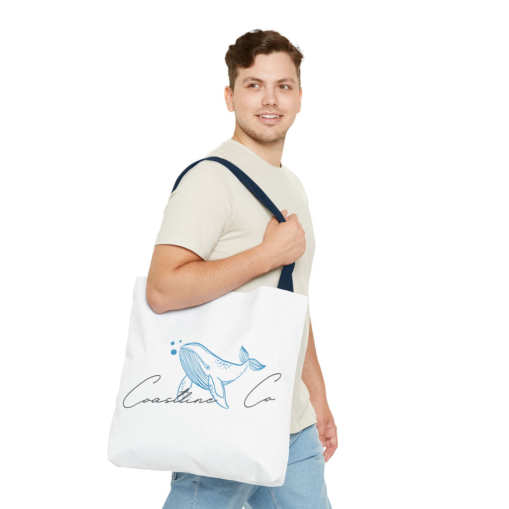 Tote Bag — Coastal Whale Illustration Tote (Coastline Co.)