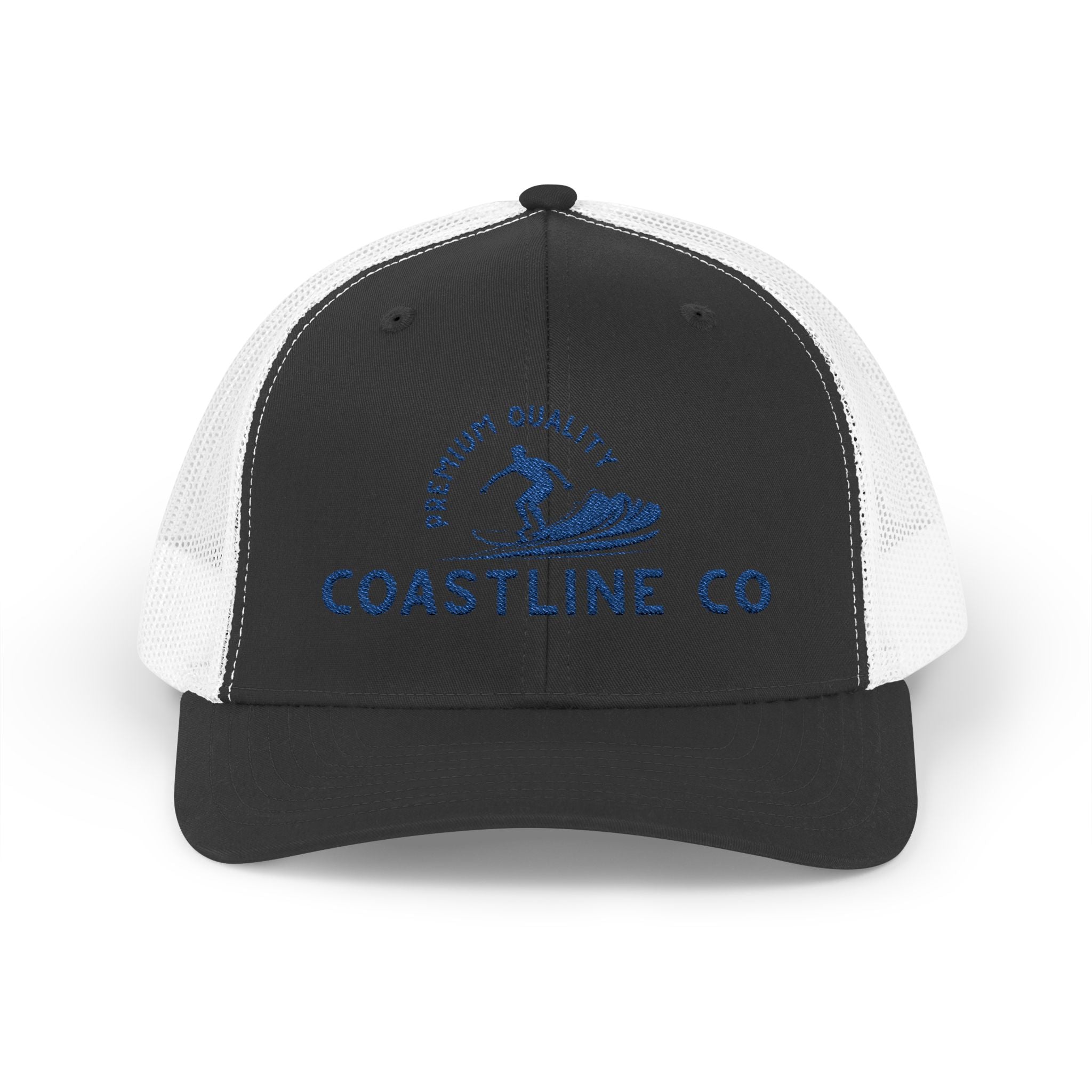Coastline Co. Wave Trucker Cap – Premium Surf Logo Snapback