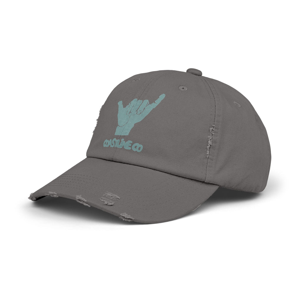 Distressed Shaka Cap — Surf Vibe Embroidered Hat