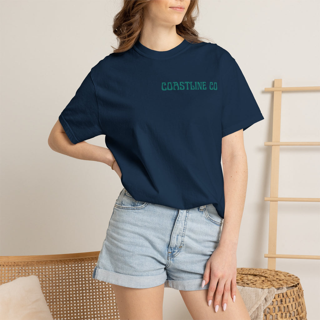Coastline Co Surf Van T-Shirt — Retro Beach Graphic Tee