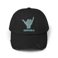 Distressed Shaka Cap — Surf Vibe Embroidered Hat