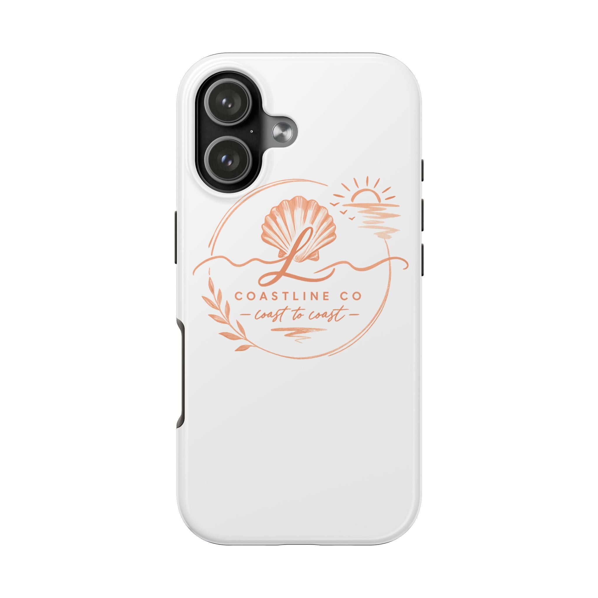 Coastline Co Shell Graphic Tough Phone Case — Coastal Beach Protective Cover