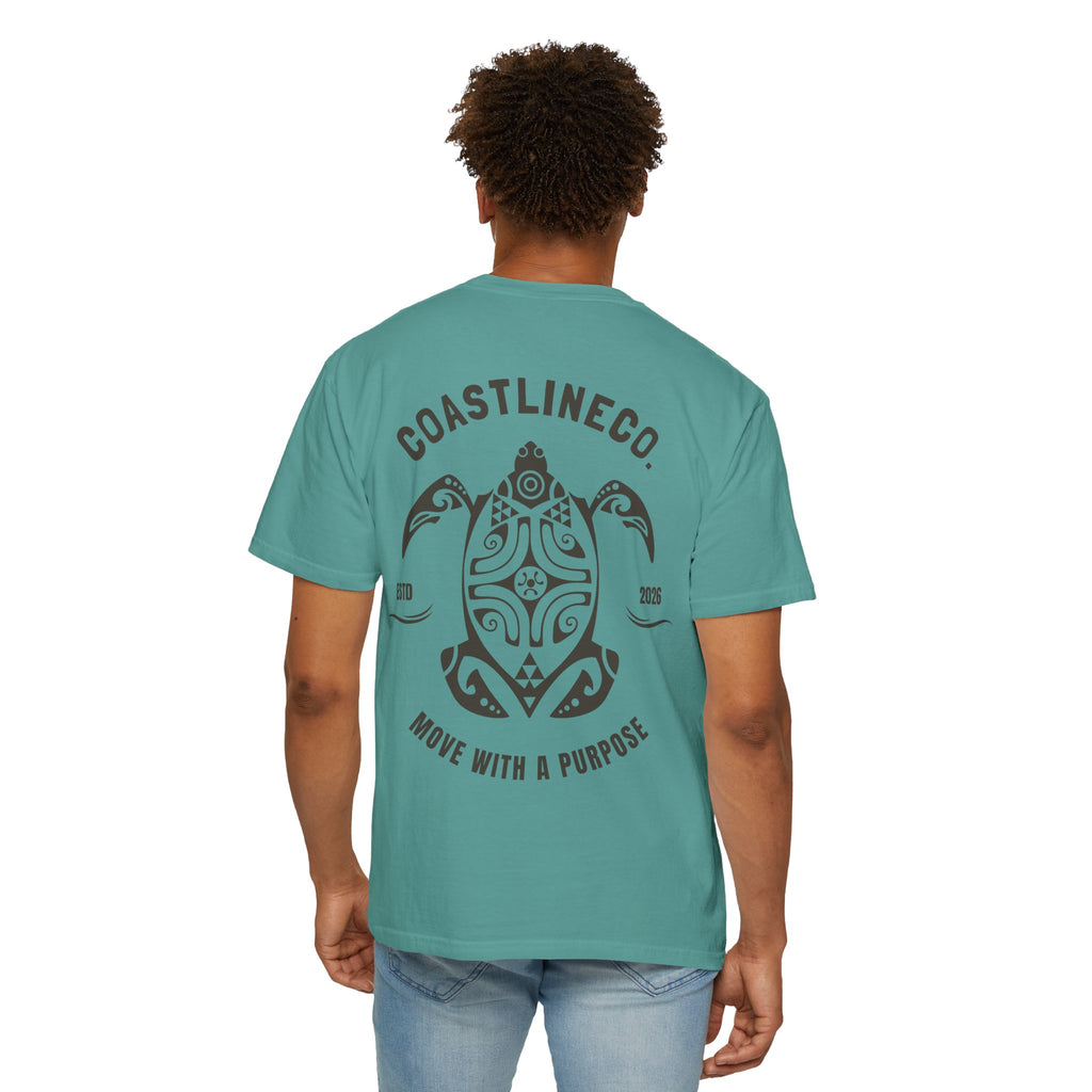 Coastline Co. Tribal Turtle Tee — "Move With A Purpose" Graphic T-Shirt